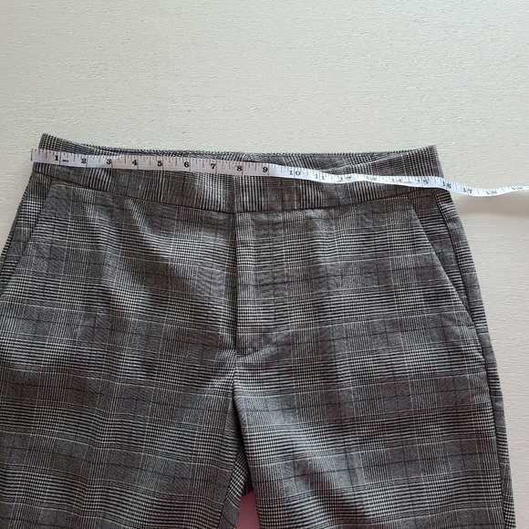 Zara gray plaid straight ankle pants - Picture 7 of 9